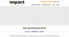 Desktop Screenshot of impactfencerentals.com
