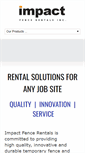 Mobile Screenshot of impactfencerentals.com