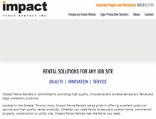 Tablet Screenshot of impactfencerentals.com